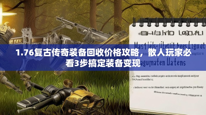 1.76复古传奇装备回收价格攻略,散人玩家必看3步搞定装备变现