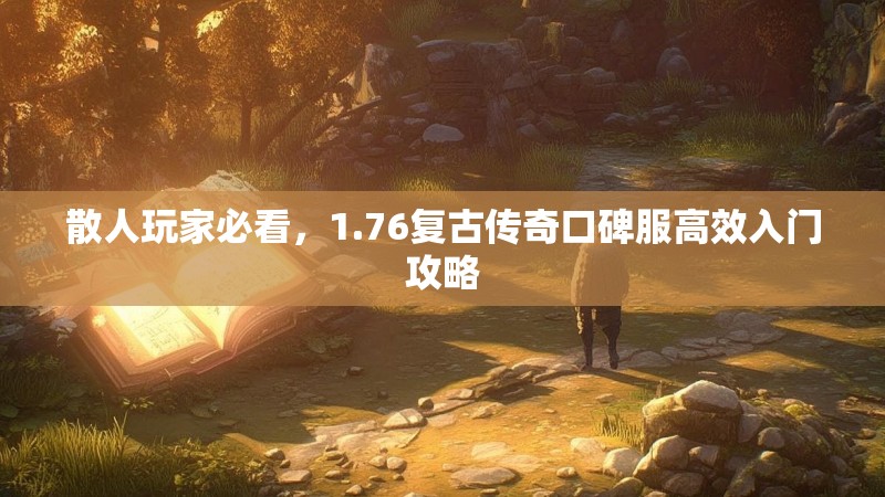 散人玩家必看,1.76复古传奇口碑服高效入门攻略
