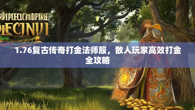 1.76复古传奇打金法师服,散人玩家高效打金全攻略