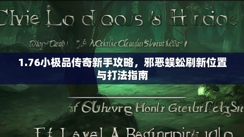 1.76小极品传奇新手攻略，邪恶蜈蚣刷新位置与打法指南