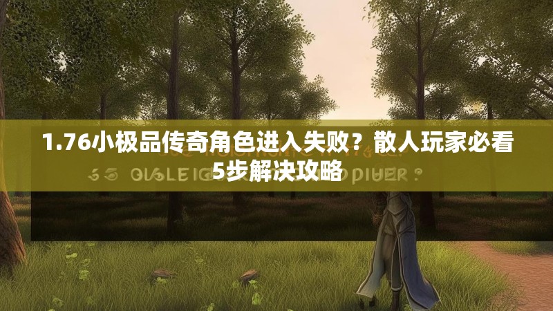 1.76小极品传奇角色进入失败?散人玩家必看5步解决攻略