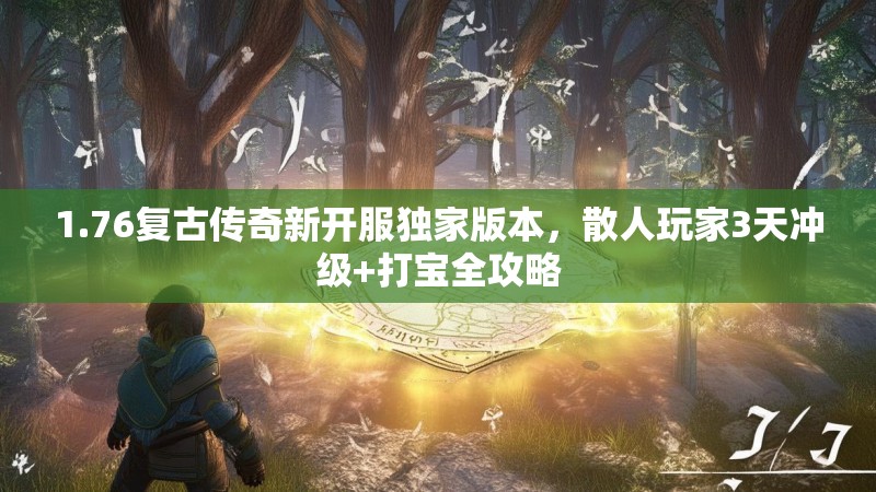 1.76复古传奇新开服独家版本,散人玩家3天冲级+打宝全攻略