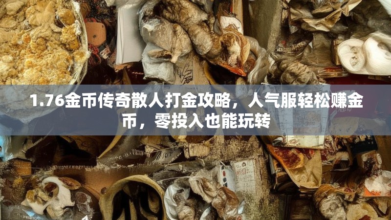 1.76金币传奇散人打金攻略,人气服轻松赚金币,零投入也能玩转