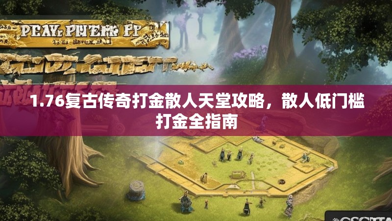 1.76复古传奇打金散人天堂攻略,散人低门槛打金全指南