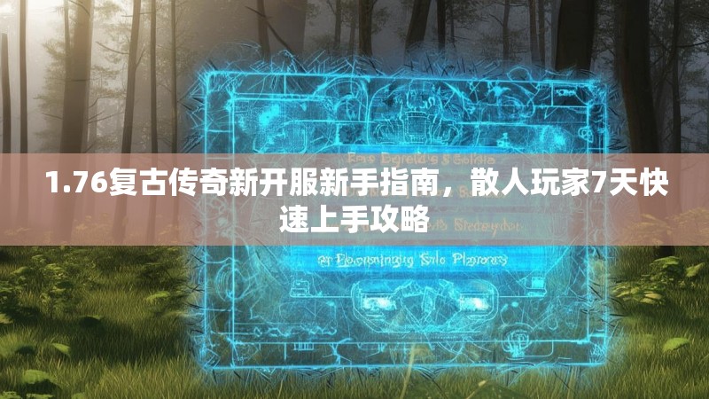 1.76复古传奇新开服新手指南,散人玩家7天快速上手攻略