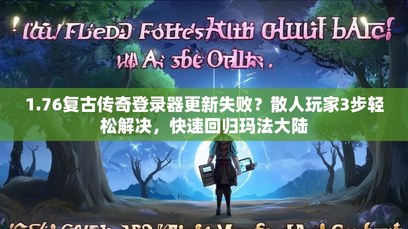 1.76复古传奇登录器更新失败?散人玩家3步轻松解决,快速回归玛法大陆
