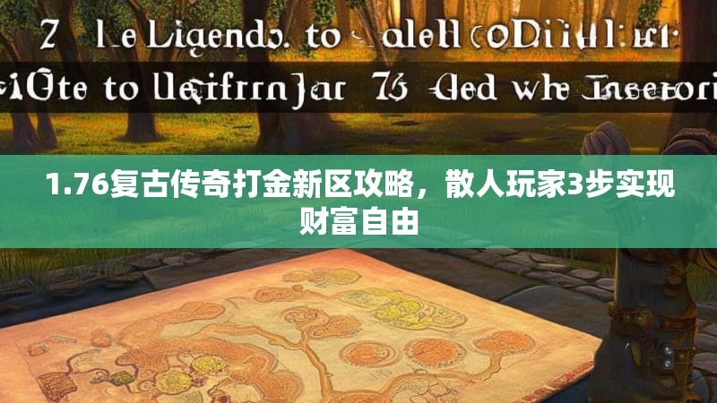 1.76复古传奇打金新区攻略,散人玩家3步实现财富自由