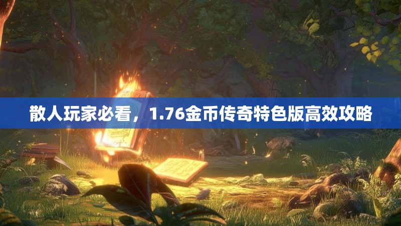 散人玩家必看,1.76金币传奇特色版高效攻略