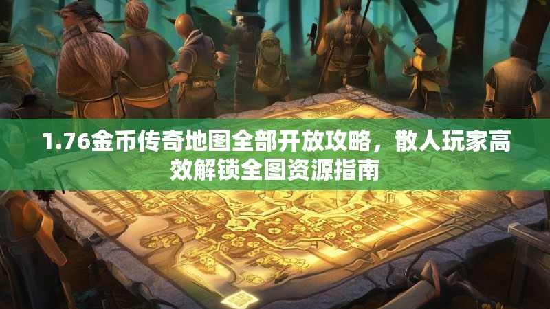 1.76金币传奇地图全部开放攻略,散人玩家高效解锁全图资源指南