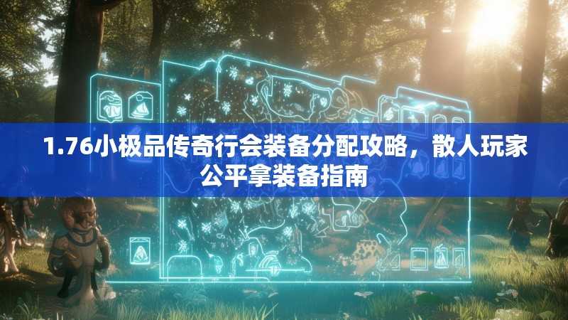 1.76小极品传奇行会装备分配攻略,散人玩家公平拿装备指南