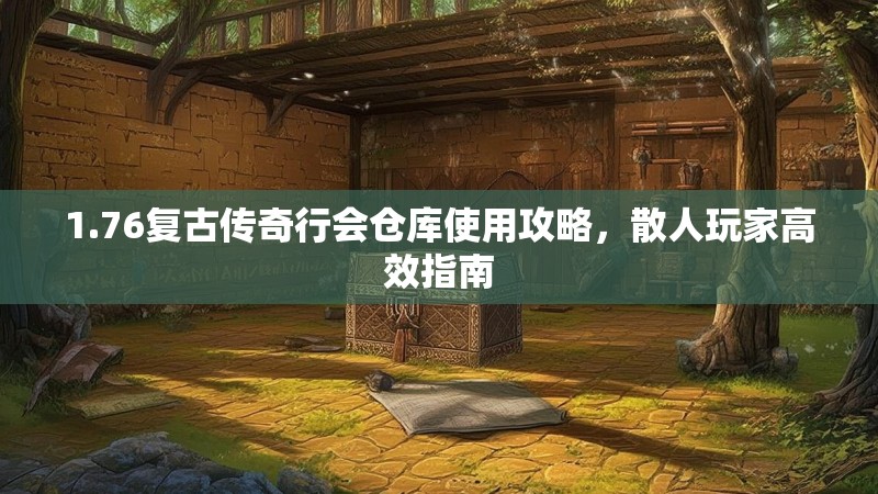 1.76复古传奇行会仓库使用攻略,散人玩家高效指南
