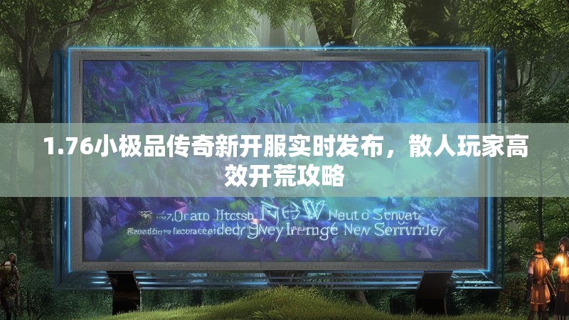 1.76小极品传奇新开服实时发布,散人玩家高效开荒攻略