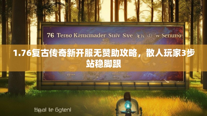 1.76复古传奇新开服无赞助攻略，散人玩家3步站稳脚跟