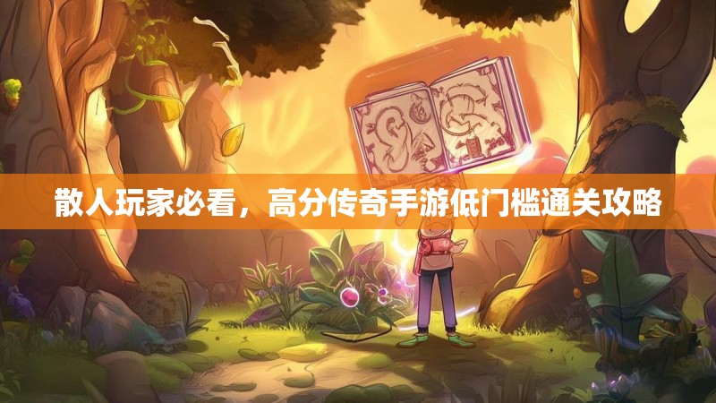 散人玩家必看,高分传奇手游低门槛通关攻略