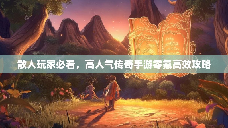 散人玩家必看,高人气传奇手游零氪高效攻略