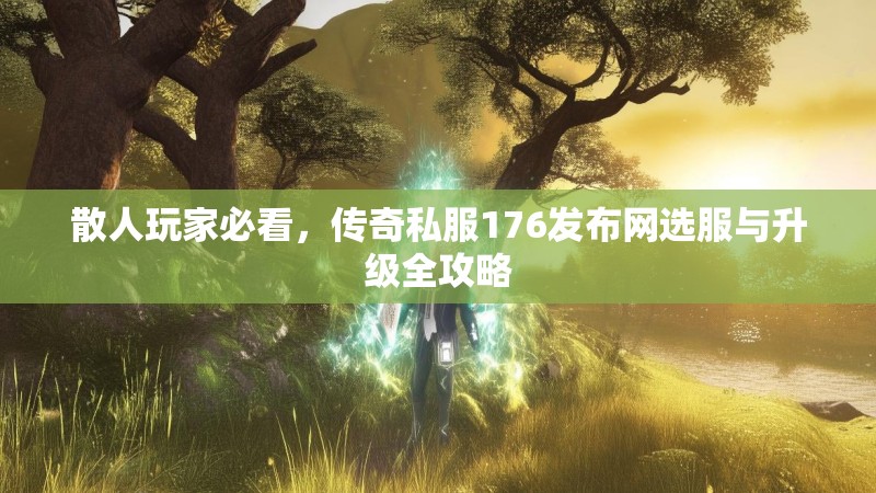散人玩家必看，传奇私服176发布网选服与升级全攻略