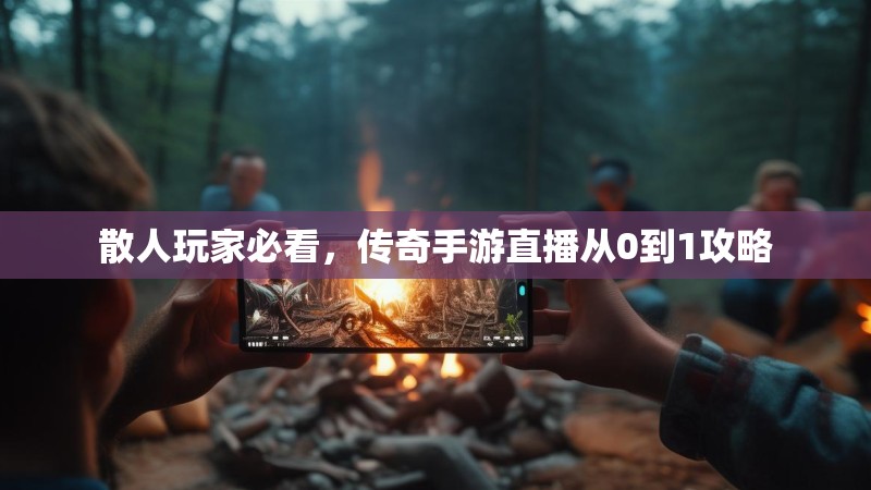 散人玩家必看,传奇手游直播从0到1攻略