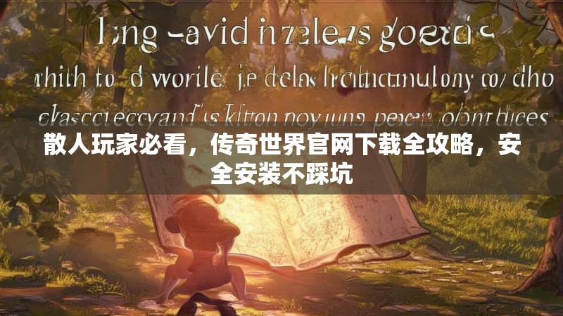 散人玩家必看，传奇世界官网下载全攻略，安全安装不踩坑