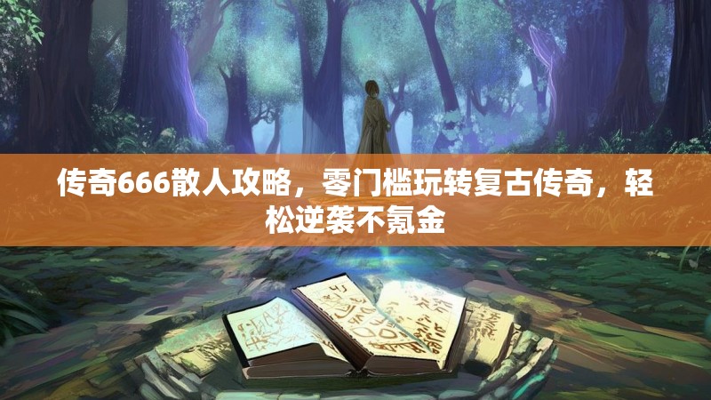 传奇666散人攻略,零门槛玩转复古传奇,轻松逆袭不氪金