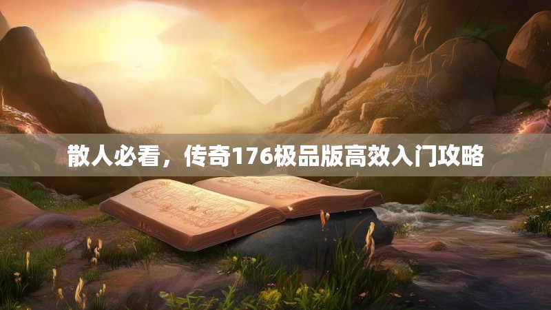 散人必看，传奇176极品版高效入门攻略