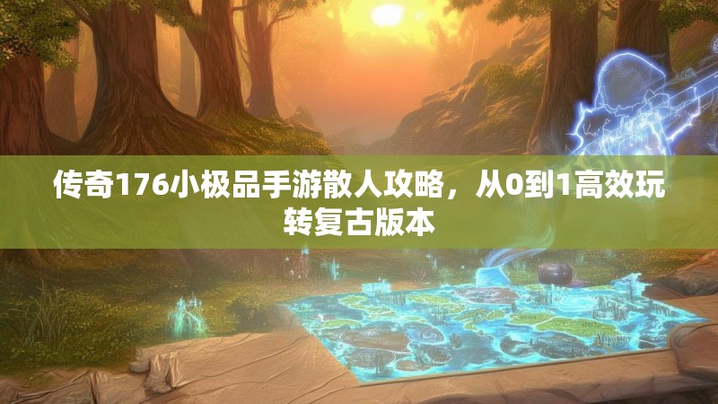传奇176小极品手游散人攻略,从0到1高效玩转复古版本