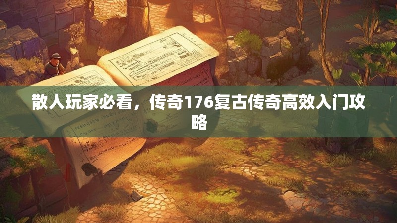 散人玩家必看,传奇176复古传奇高效入门攻略