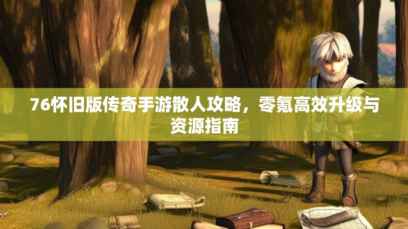 76怀旧版传奇手游散人攻略,零氪高效升级与资源指南