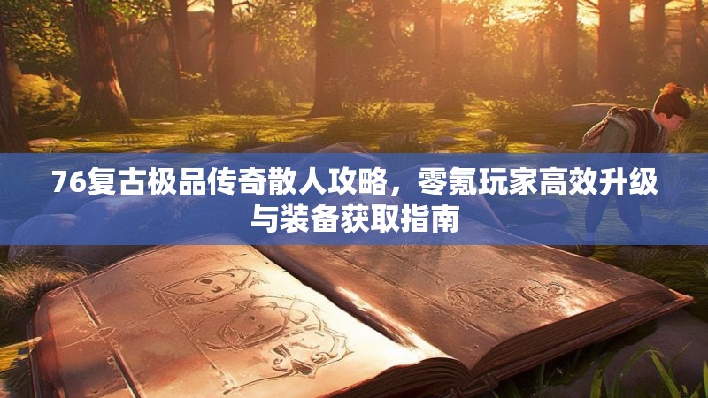 76复古极品传奇散人攻略,零氪玩家高效升级与装备获取指南
