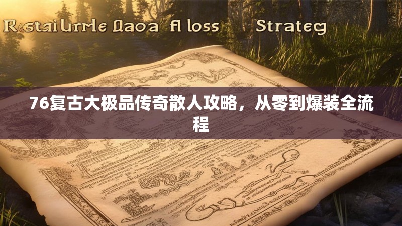 76复古大极品传奇散人攻略,从零到爆装全流程