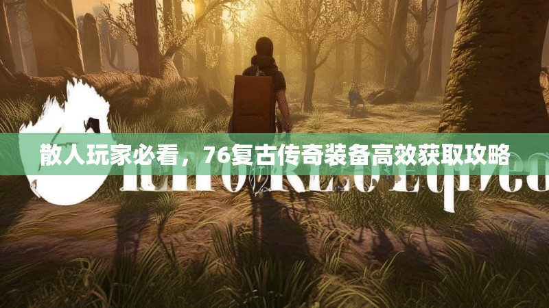 散人玩家必看，76复古传奇装备高效获取攻略