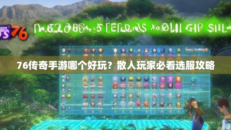 76传奇手游哪个好玩?散人玩家必看选服攻略