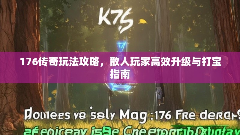 176传奇玩法攻略,散人玩家高效升级与打宝指南