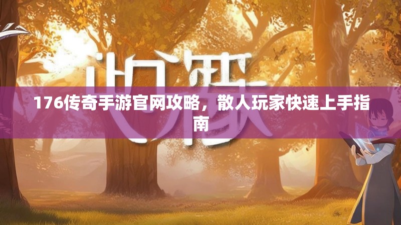 176传奇手游官网攻略,散人玩家快速上手指南