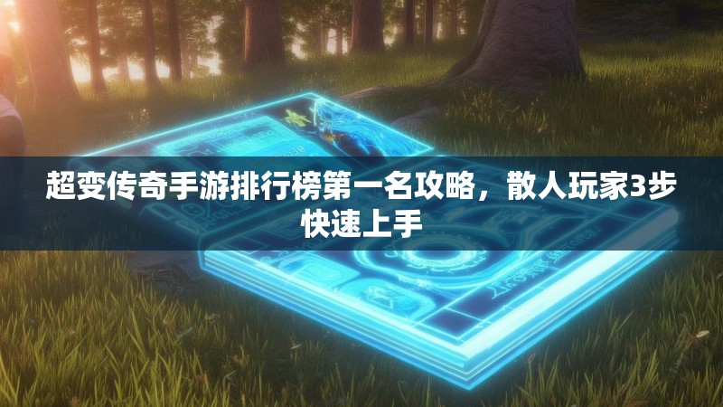 超变传奇手游排行榜第一名攻略,散人玩家3步快速上手