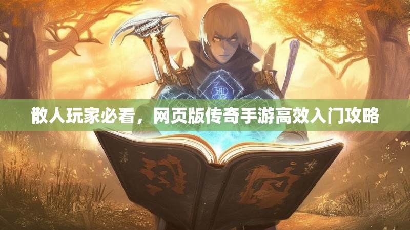 散人玩家必看，网页版传奇手游高效入门攻略
