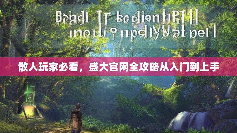散人玩家必看,盛大官网全攻略从入门到上手