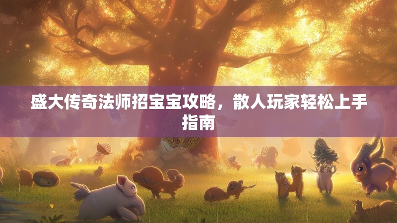 盛大传奇法师招宝宝攻略，散人玩家轻松上手指南