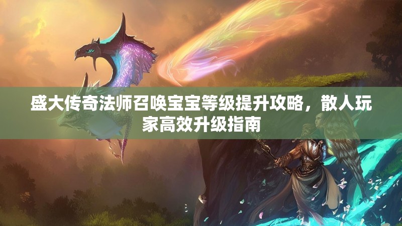 盛大传奇法师召唤宝宝等级提升攻略，散人玩家高效升级指南