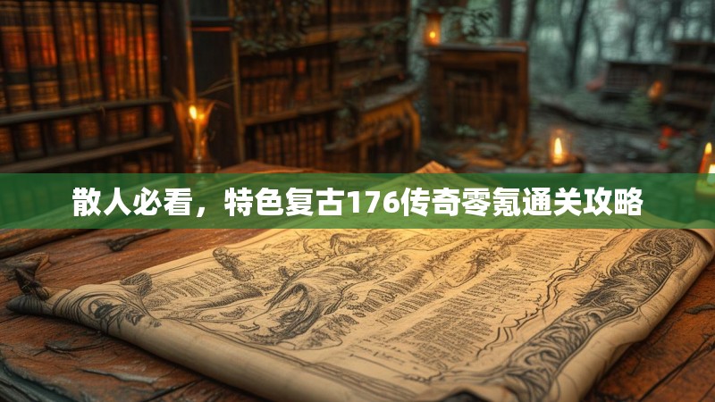 散人必看,特色复古176传奇零氪通关攻略