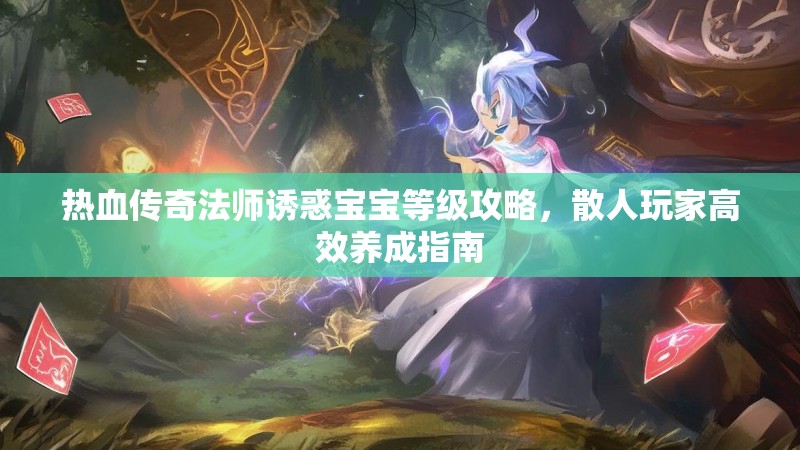 热血传奇法师诱惑宝宝等级攻略,散人玩家高效养成指南