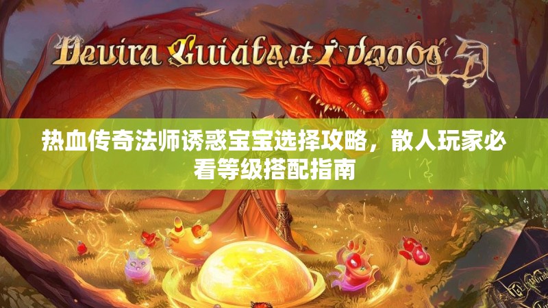 热血传奇法师诱惑宝宝选择攻略，散人玩家必看等级搭配指南