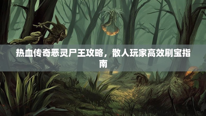 热血传奇恶灵尸王攻略,散人玩家高效刷宝指南