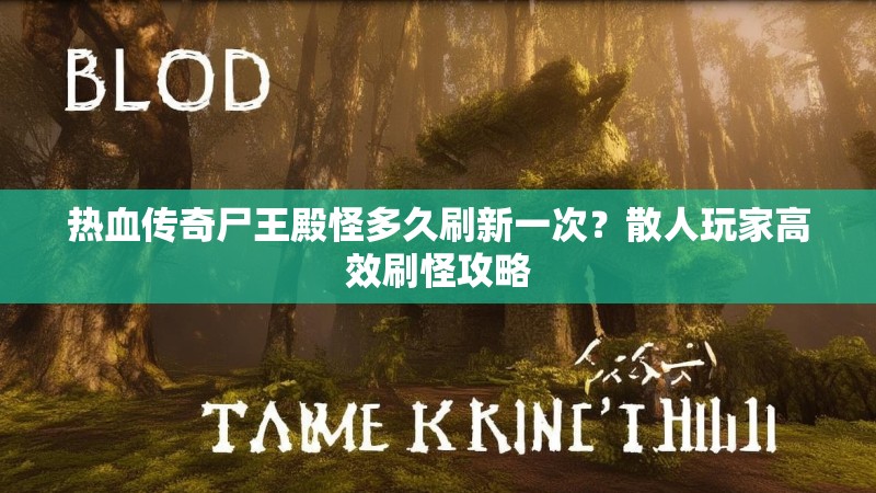 热血传奇尸王殿怪多久刷新一次？散人玩家高效刷怪攻略