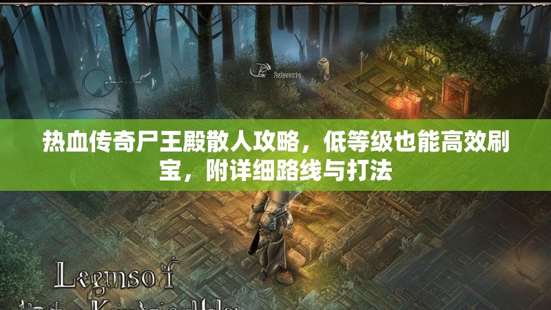 热血传奇尸王殿散人攻略，低等级也能高效刷宝，附详细路线与打法