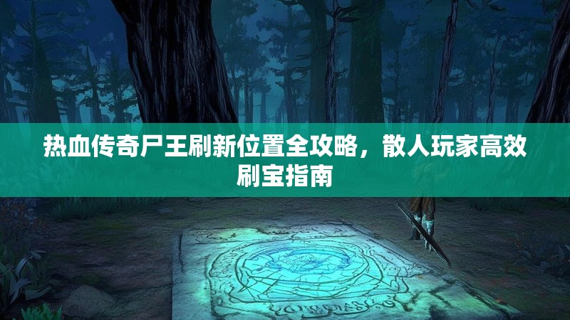 热血传奇尸王刷新位置全攻略,散人玩家高效刷宝指南