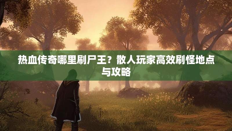 热血传奇哪里刷尸王?散人玩家高效刷怪地点与攻略