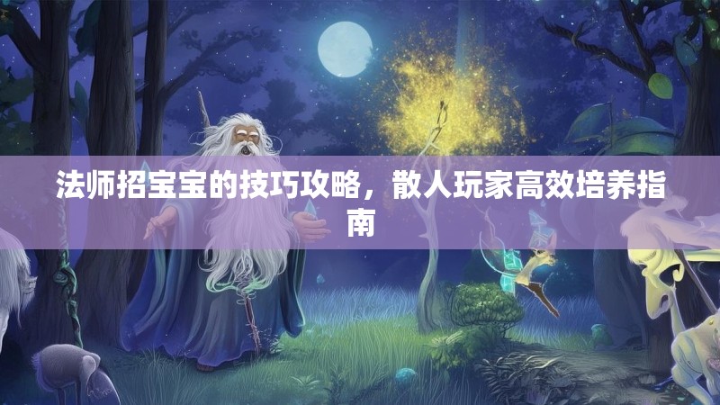 法师招宝宝的技巧攻略,散人玩家高效培养指南