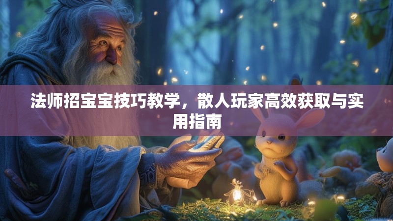 法师招宝宝技巧教学,散人玩家高效获取与实用指南