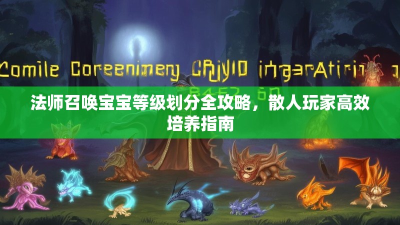 法师召唤宝宝等级划分全攻略，散人玩家高效培养指南
