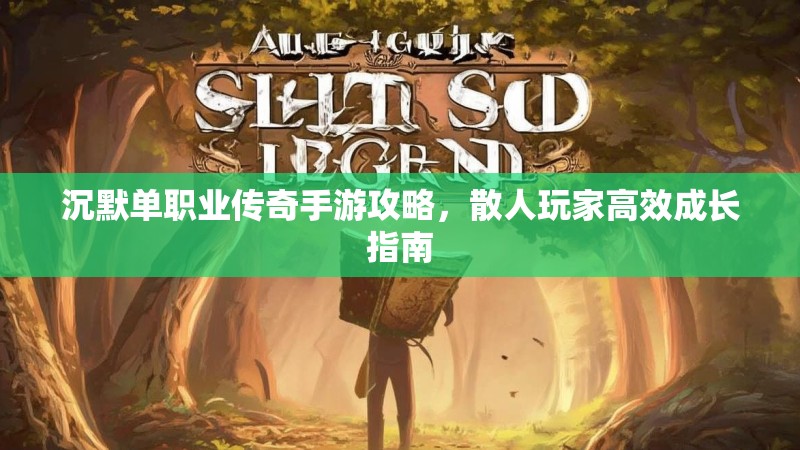 沉默单职业传奇手游攻略，散人玩家高效成长指南